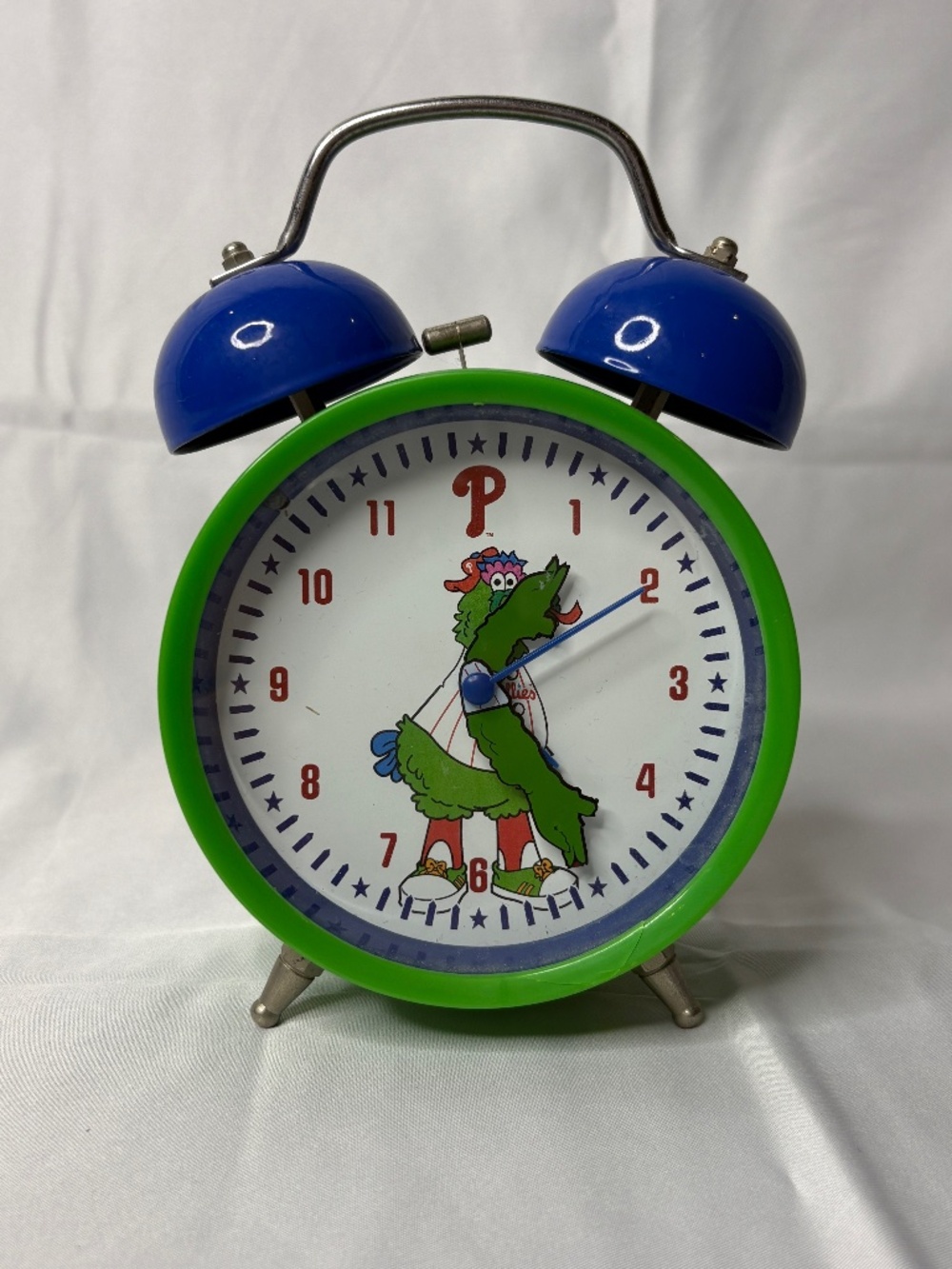 Phillies Phanatic Back to School Twin-bell Alarm Clock LE ShopRite WORKS